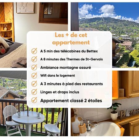 Ski Ou Thermes? Un Appt Cabine Avec Vue Magnifique Saint-Gervais-les-Bains Exterior foto