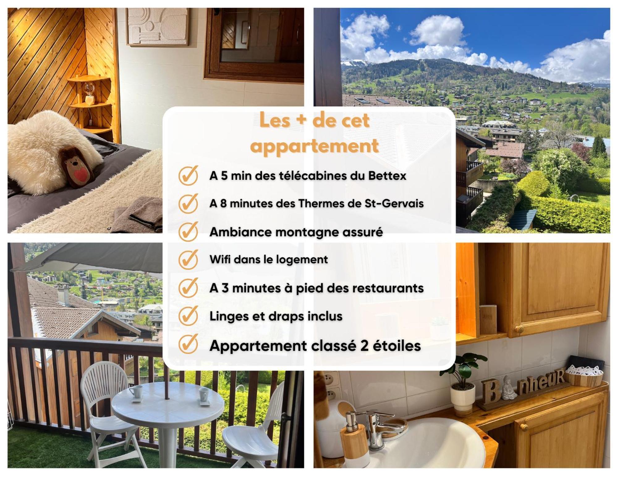 Ski Ou Thermes? Un Appt Cabine Avec Vue Magnifique Saint-Gervais-les-Bains Exterior foto
